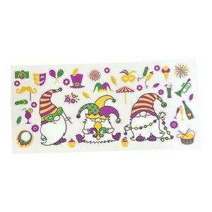 Mardi Gras Cup Decal Wrap 479